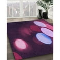 thumbnail image 2 of Ahgly Company Indoor Round Patterned Orchid Purple Area Rugs, 6' Round, 2 of 6