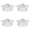 Silver 4PCS, variant on He Moton 9 Inch Five Pointed Star Shaped Ca Ke Pan Aluminum Nonstick Cake De Corating Mould Tins Bakeware Tool For Birthday Anniversary Wedding Party