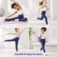 thumbnail image 4 of CALLINOX Girls Leggings High Waist Stretch Athletic Yoga Pants With Pockets For Kids 4T-16, 4 of 7