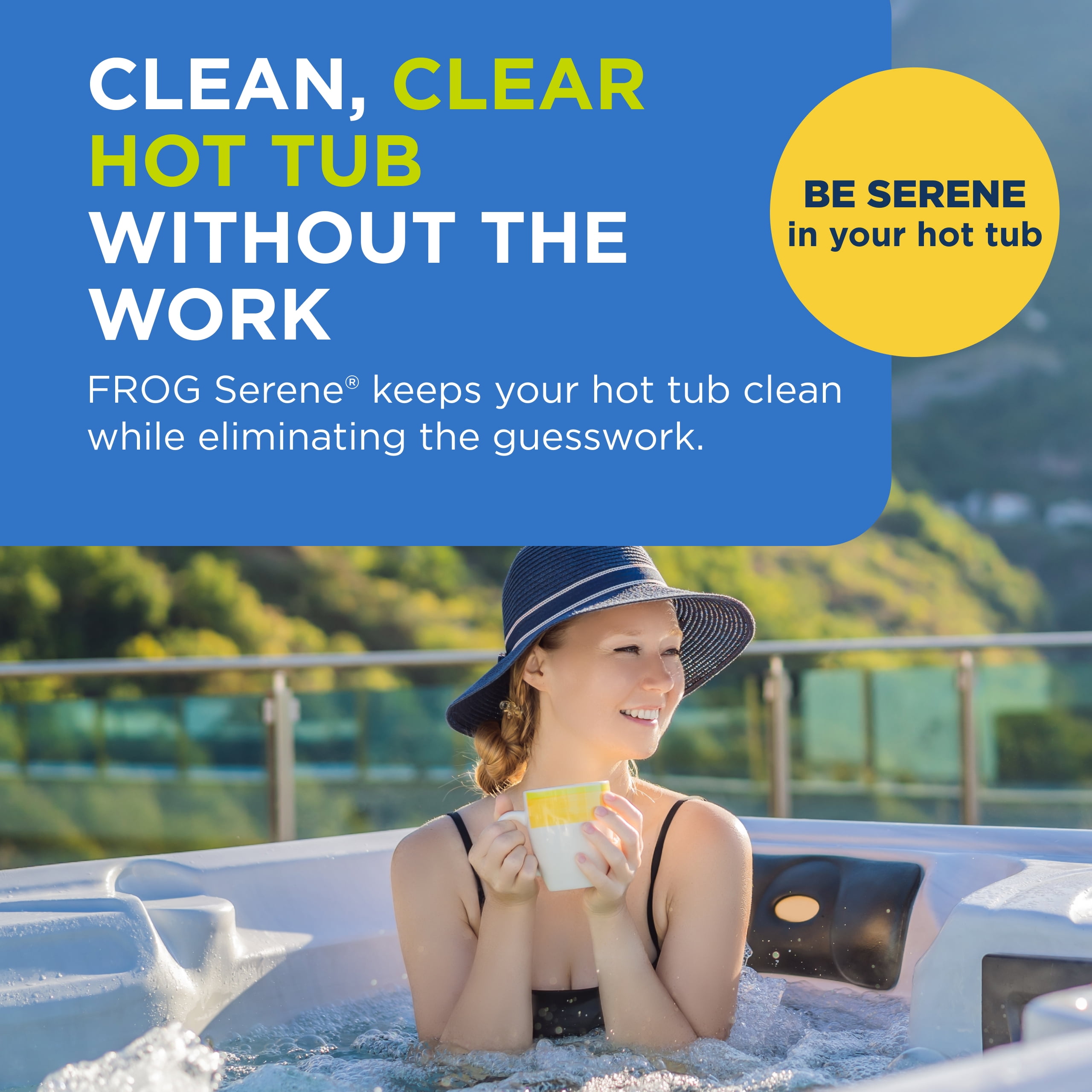 FROG Serene Replacement Mineral Cartridges for Use with Hot Tub FROG Serene Floating Sanitizing System - Prefilled for Quick & Easy Hot Tub Maintenance - 2 Pack