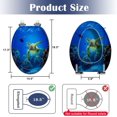 Elongated Toilet Seat Green Sea Turtle Hawaii Resin Toilet Seat Quietly