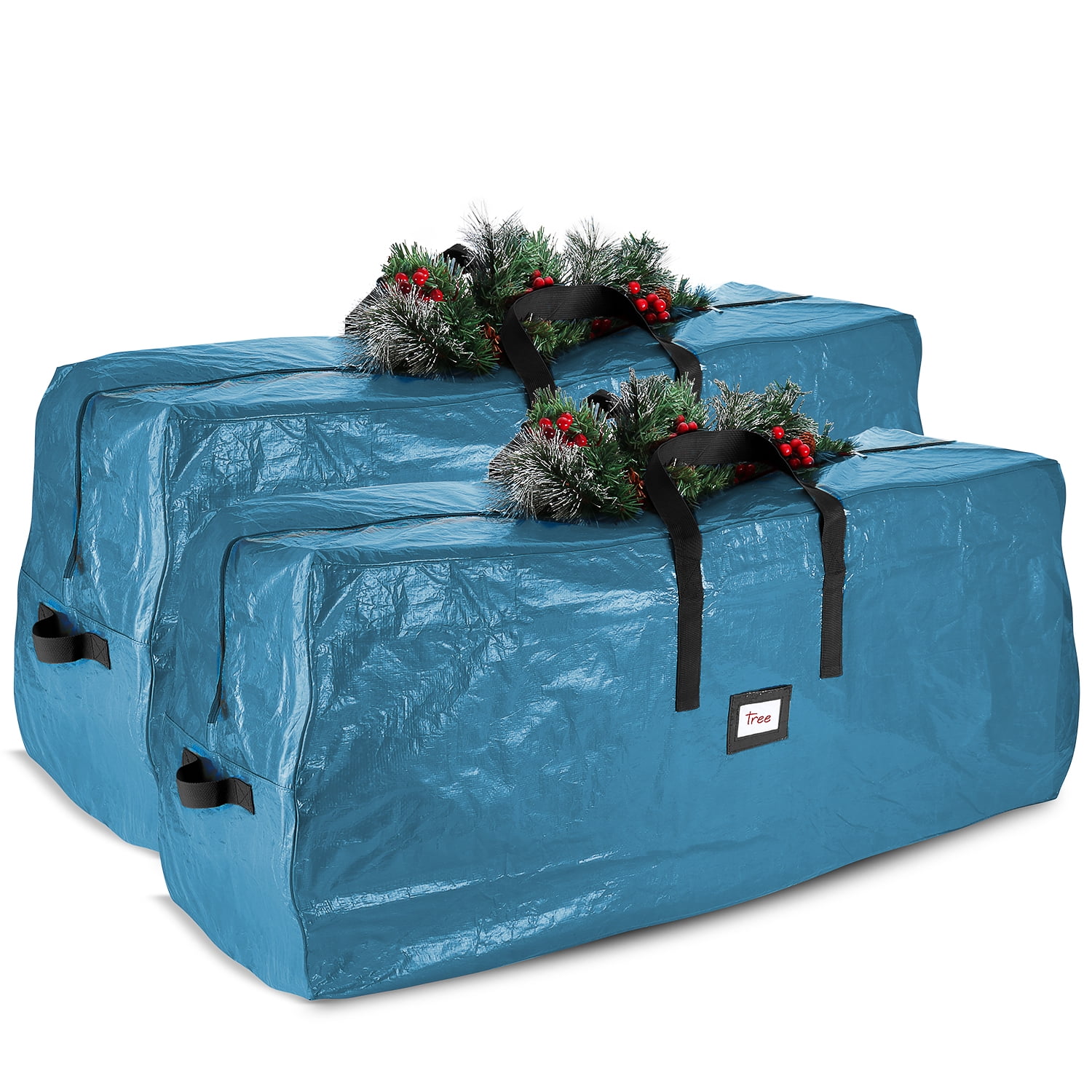 Hearth & Harbor Plastic Christmas Tree Storage Bag Fits Up to 7.5 ft