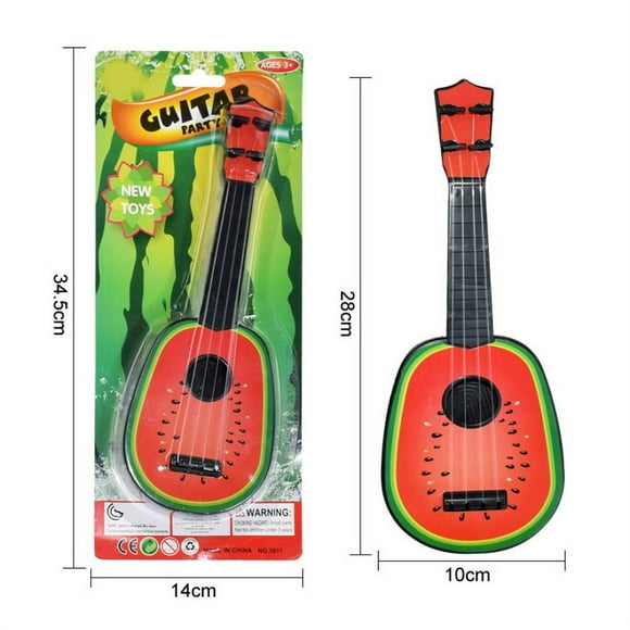 Mini Ukulele Simulation Guitar with Fruits Pattern Kids Musical Instruments Toy Education Development Gifts For Kids