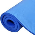 thumbnail image 3 of BalanceFrom GoCloud 71x24 Inches Extra Thick Yoga Mat 1-Inch High-Density Foam, Blue, 3 of 6