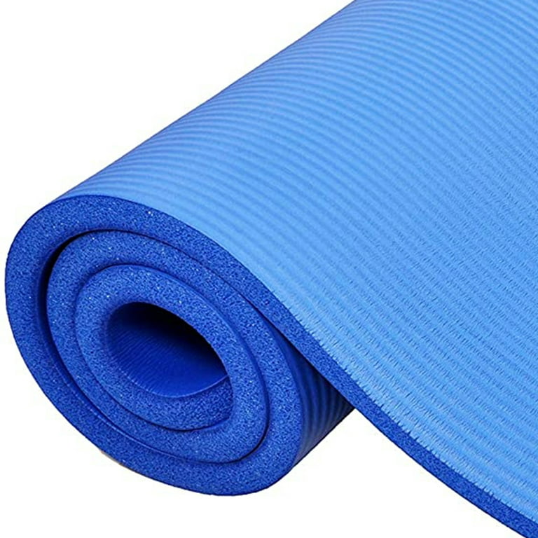 BalanceFrom All-Purpose 1-Inch Extra Thick High Density Anti-Tear Exercise Yoga  Mat with Carrying Strap, Green 