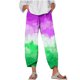 thumbnail image 1 of Pantalones de Mujer Traje Verano Cómodo de Moda Impreso Pantalones Recortados, Pantalones Elásticos Casuales, 1 of 5