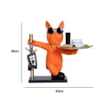 thumbnail image 1 of Figuras de Bulldog Art con escultura de almacenamiento de resina de palet para oficina (naranja) Ndcxsfigh  Libre de BPA, 1 of 7