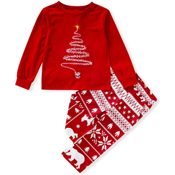 Sinhoon Baby Girl Boy Christmas Clothes Toddler Long Sleeves Shirt Red Plaid Pants 2Pcs Xmas Outfits