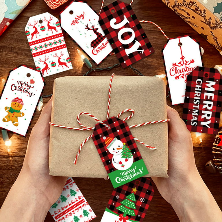 Easy Dollar Store Christmas Gift Wrap Ideas + Free Gift Tags
