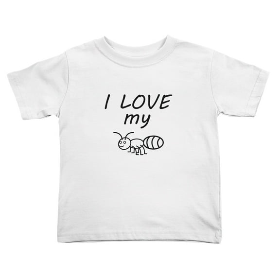 I Love My Aunt Cute Toddler T-Shirts for Boys Girls (White, 4T)