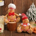 thumbnail image 3 of Eosunjian Christmas Decoration Doll Pendant Ornaments Cotton Stuffed Christmas Tree Plush Pendant Gingerbread Man Home Decoration, 3 of 13