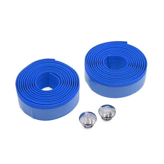 Unique Bargains 2 Pcs Foam Anti Slip Handlebar Tape Bar Grip Wrap for Road Bike Bicycle Cycling Blue