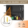 thumbnail image 4 of GMNIU 2 Door Metal Wall Cabinet, Garage Wall Cabinet with Up-Flip Door, 25.6" H Wall Mounted Metal Storage Cabinet for Garage,Basement,Ware House Assembly Required, 4 of 8