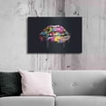 thumbnail image 6 of Luxe Metal Art 'Colorful Lips' by Balazs Solti, Metal Wall Art, 36"x24", 6 of 7