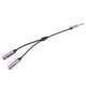 thumbnail image 4 of Bearachild Cable de extensión macho a hembra de 6,35mm a 2 de 6,5mm, conector de transmisión Digital para pareja, Cable mezclador de ordenador, Cables de audio/vídeo, 4 of 6