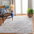 thumbnail image 2 of SAFAVIEH Oregon Seachlann Floral Bordered Area Rug, 4' x 6', Grey/Blue, 2 of 7