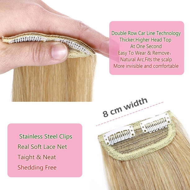 Benehair Clip in 100% Remy Human Hair Extensions Hair Pad  display picture 2