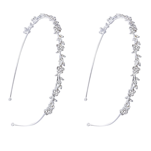 KAKOWELY diademas delicadas de flores con diamantes de imitación para novia, accesorio para el cabello de boda