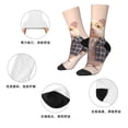 thumbnail image 5 of Honeii Cute Mouse In Glasses Print Adult Socks,Crew Socks,Casual Calf Socks,Daily Wear Socks for Men & Women, Perfect for Sports, Casual and Everyday Use, 5 of 6