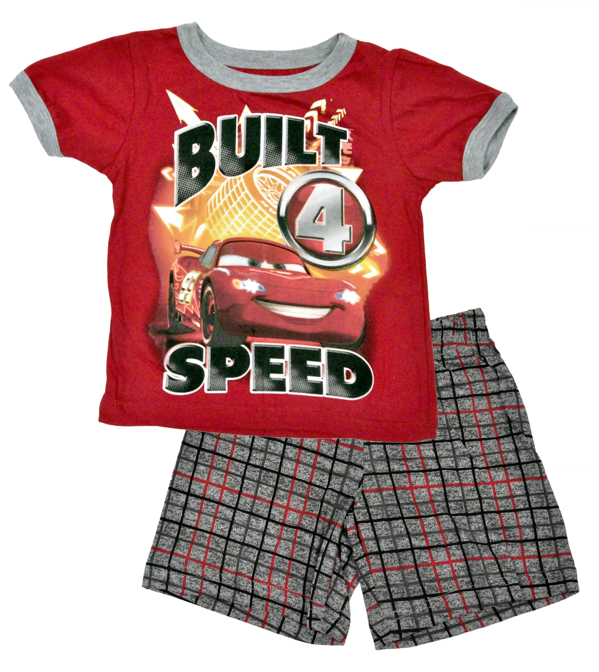 Disney Pixar Cars Lightning McQueen Toddler Boys 2Piece Shorts Set