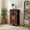 Color-1, variant on 4 Drawer Vertical Storage Dresser Abstract oriental floral Flower geometric ornamental with Wood Top Fabric Pull Drawers
