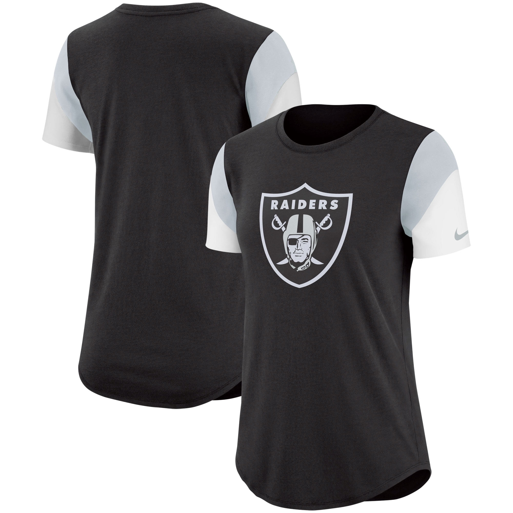 Las Vegas Raiders Nike Women's Tri-Blend Team Fan T-Shirt - Black ...