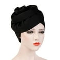 thumbnail image 2 of Ludlz Women Muslim Hijab Big Flower Turban Cancer Chemo Hat Bonnet Headbands Hair Loss Wrap Cap, 2 of 3