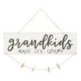 thumbnail image 1 of unbranded Hanging Grandkids Photo Frame White Wooden Clipping Notes Home Decoration 1 Set, 1 of 8