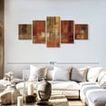thumbnail image 2 of Elephant Stock Sunset Street Crop Wall Art - Horizontal Multi Panel Canvas - Hallway Wall Decor - Abstract Multi Panel - Orange And Brown Decor By Silvia Vassileva - 68" x 30", 2 of 8