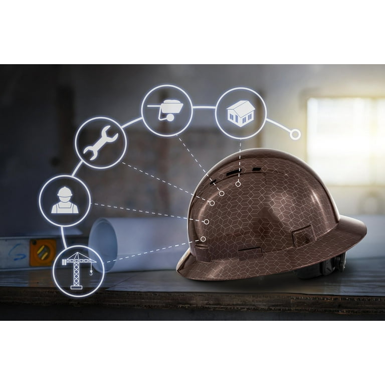 ProtectX Premium Full Brim Hard Hat, Cascos De Construccion