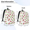 thumbnail image 2 of Yiaed Watermelon And Kiwi Print Print Laptop Backpack Travel Canvas Backpack Vintage Aesthetic Backpack for School Knapsack Backpack Backpack for School-Small, 2 of 5