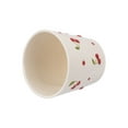 thumbnail image 3 of Mainstays 6.25" x 6.25" x 6" Round Cream and Red Ceramic Cherry Planter, 3 of 8