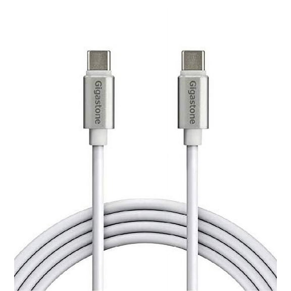 Gigastone 60W C to C 2.0 Cable (5ft), High Durability, for USB Type-C Devices(3A) Compatible with Samsung Galaxy Note, iPad Pro 2018, Google Pixel, Nexus 6P, Huawei Matebook, MacBook