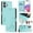 Light green, variant on For IPhone 17 6.3" RFID Blocking Protective Purse Case Cat Embossed Strong Magnetic Attachment/Closure, Card Slots/Pocket, PU Leather Flip Wallet Case With Hanging Rope,Pink,For iPhone 17