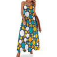 thumbnail image 1 of Vestido sin mangas con burbujas de colores de los años 60, vestido de mujer, vestidos para mujer, 1 of 7