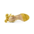 thumbnail image 4 of BLISSFUL STEP Women's Sandals Open Toe Back Ankle Tie Chunky Heels Sandals, 4 of 6