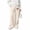 Beige, variant on Girls Printed Sweatpants Elastic Waist Straight Leg Baggy Pants Kids Casual Wide Leg Trousers with Pockets Dark Gray 5-6 Years