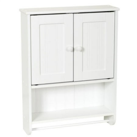 Cottage Wall Cabinet - zenna home 9114w, cottage collection wall cabinet, white