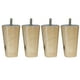 thumbnail image 1 of 4 Piezas Patas de Muebles de 200 mm de Hechas de Maciza Accesorios de Reemplazo para Sofá Natural 10cm H BLESIY Patas de madera para sofá, 1 of 6