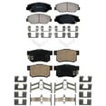 thumbnail image 5 of Detroit Axle - Front and Rear Ceramic Brake Pads w/Hardware Replacement for Acura ILX Honda Civic Accord Fits select: 2006-2007 HONDA ACCORD EX, 2005 HONDA ACCORD SE, 5 of 7