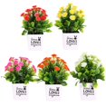 thumbnail image 2 of 1Pc Artificial Chrysanthemum Flower Miniascape Wedding Party Home Bonsai Decor, 2 of 8