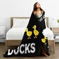 thumbnail image 3 of Duck Blanket Cute Duck Plush Throw Blanket Super Soft Cozy Warm Fleece Just A Girl Who Loves Duck Bedding Blanket Gifts for Kids Girls Boys Women 60"X80", 3 of 6