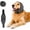 Grey, variant on Dog Head Wrap - Quiet Ears for Anxiety, Waterproof Dog Calming Hood, No Shake Ear Cover Snoods for Thunder, Lightning, Fireworks, Vet Visits, Polyester and SBR Diving Fabric(Grey,Small)