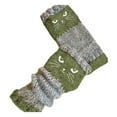 thumbnail image 3 of Women's Fashion Cat-Themed Fingerless Knitted Gloves - Warm Embroidery Spliced Casual Gloves, Soft Breathable Fabric for Daily Wear, Cute Cat Design, Perfect for Cold Weather, 3.55*8.66in, Green, 3 of 5