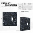 thumbnail image 3 of Black Gold Embossed Light Switch Cover Decorative Switch Plates and Outlet Covers Wall Plate for Electrical Kitchen Home Office Art Decor Standard Size, 3 of 4