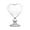 A, variant on Heart Shaped Cocktail Glass 310ML Love Heart Wine Glass Transparent Champagne Glasses Goblet Margarita Drinking Glasses Crystal Juice Glass for Celebration Wedding Dinner Birthday Party