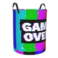 thumbnail image 2 of XMXT Collapsible Laundry Basket, Electronic Style Game Prints Polyester Waterproof Laundry Hampers Dirty Clothes Hamper, 40L, 2 of 8