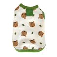 thumbnail image 1 of Dog Shirts Polyester Fiber Sleeveless Cute Lightweight Breathable Autumn Spring Summer Pet Clothes for Small Dogs Puppy Cats Green M, 1 of 1