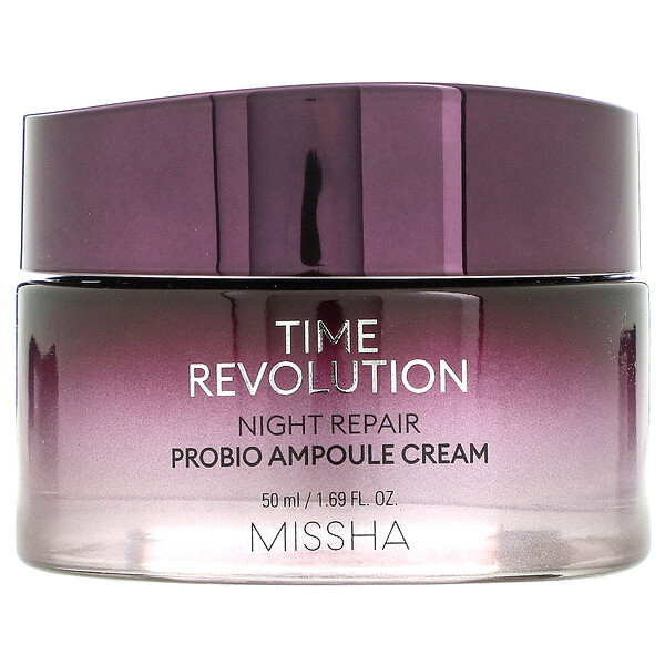 Missha, Time Revolution, Night Repair Probio Ampoule Cream, 1.69 fl oz Pack of 3