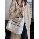 thumbnail image 5 of Bolso Acolchado Algodón Acolchado Bolsos Hombro Invierno Nailon para Mujer para Fiesta (Beige), 5 of 9